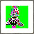 Green Bee Orchid Framed Print