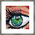 Green Eye Framed Print