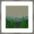 Green Mist - Square Framed Print