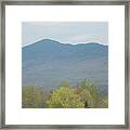 Green Mountains Of Vermont Framed Print