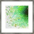 Green Off Center Framed Print