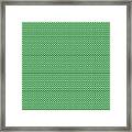 Green Weave Framed Print