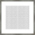 Grey Greek Key Watercolor Pattern Beach Ocean Home Decor Framed Print