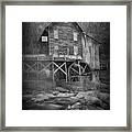 Grist Mill At Babcock Park With Stream Framed Print