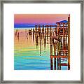 Guarding The Dock Framed Print