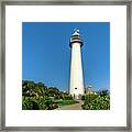 Gulf Coast Lighthouse Seascape Biloxi Ms 3773a Framed Print
