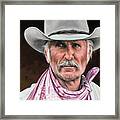 Gus Mccrae Texas Ranger Framed Print