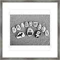 Halloween Black And White - The Picture Framed Print