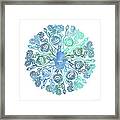 Hamsa Mandala 1- Art By Linda Woods Framed Print