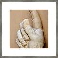 Hand With Pointing Index Finger. Statue Of Constantine. Palazzo Dei Conservatori. Capitoline Museums Framed Print