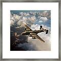 Handley Page Halifax B Iii Above Clouds Framed Print