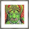 Hanuman Portrait Framed Print