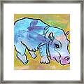 Happily Hippo Framed Print