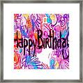 Happy Birthday Card Framed Print