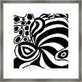 Happy Thanksgiving 2016 Abstract Black And White Art By Omashte Framed Print
