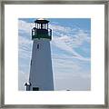Harbor Lighthouse Santa Cruz Framed Print
