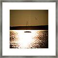 Harbor Silhouette Framed Print