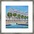 Harborside Marina Framed Print