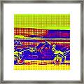 Harness Race Pop Art Framed Print