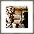 Hat Lady Of Paris Framed Print