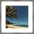 Hawaii Moonlit Beach Wainiha Kauai Hawaii Framed Print