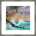 Hawaii Sunset Framed Print