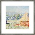 Haystacks In The Sun Framed Print