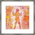 He Pointed Straight At Me Framed Print