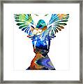 Healing Angel - Spiritual Art Painting Framed Print