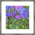Heart Bloomies 2 - Purple Framed Print