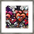 Hearts Party Framed Print