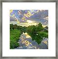 Heavenly Reflections On Cibolo Creek Framed Print