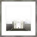 Heavens Gates And Silhouette Framed Print