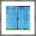 Heavy Blue In The Aley Framed Print