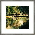 Heckscher Park Pond, Huntington Ny Framed Print