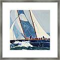 Heeling Winds Framed Print