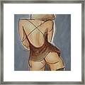 Helena, Brown Shift Framed Print