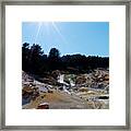 Hell On Earth -- Steam Vents At Bumpass Hell In Lassen Volcanic National Park, California Framed Print
