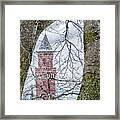 Helsingborg Town Hall Snowing Framed Print