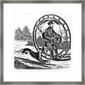 Hemmings Unicycle, 1869 Framed Print