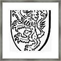 Heraldry: Lions Framed Print
