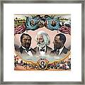 Heroes Of African American History - 1881 Framed Print