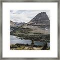 Hidden Lake And Bearhat Mountain Panorama - Late Afternoon Framed Print