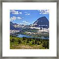 Hidden Lake And Bearhat Mountain Framed Print