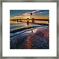 Higgins Lake Maplehurst Dock Sunflare Framed Print