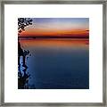 Higgins Lake Sunrise Framed Print