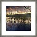 High Water Sunset Framed Print