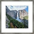 Hike To Upper Falls Framed Print