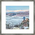 Hiking Foothills In Northern Colorado Framed Print