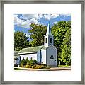 Historic Bethel Church On Washington Island Door County Framed Print